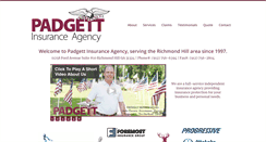 Desktop Screenshot of padgettinsuranceagency.com